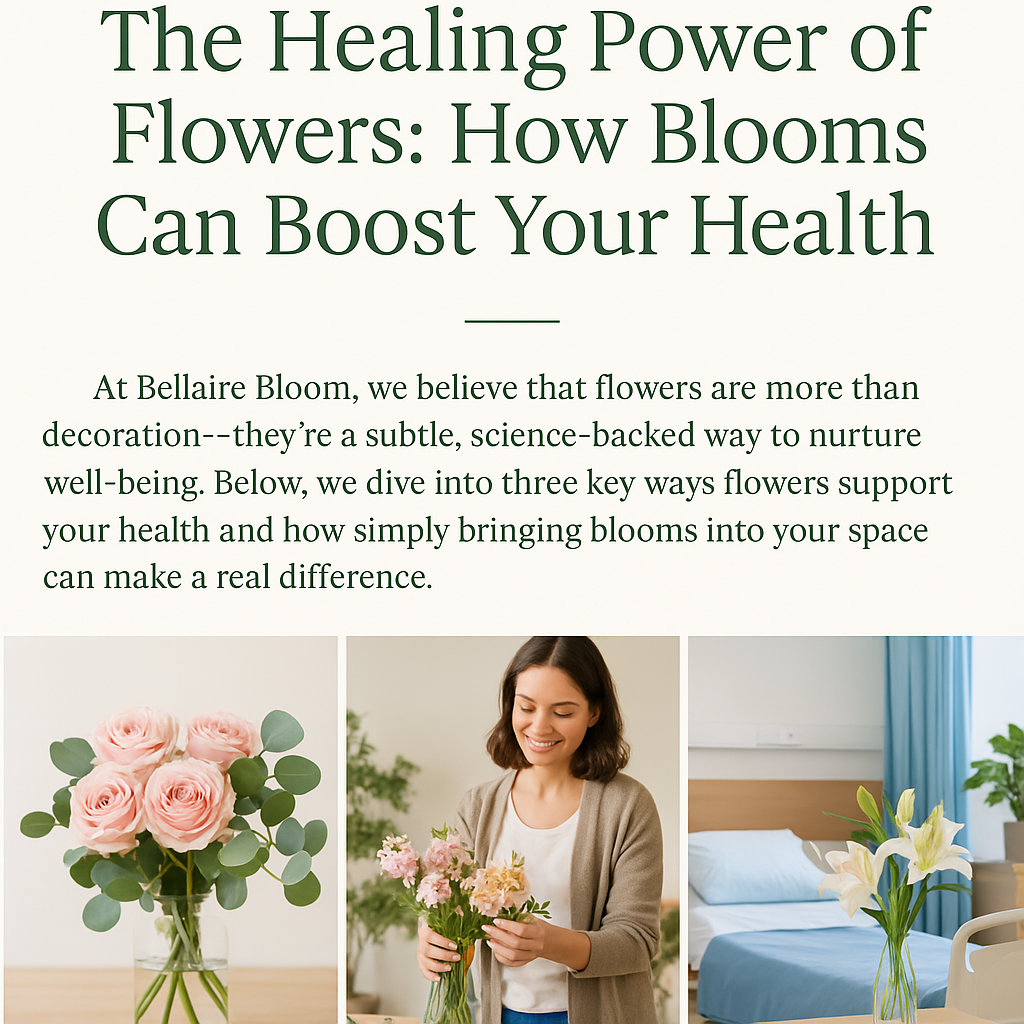 🌿 The Healing Power of Flowers: How Blooms Can Boost Your Health