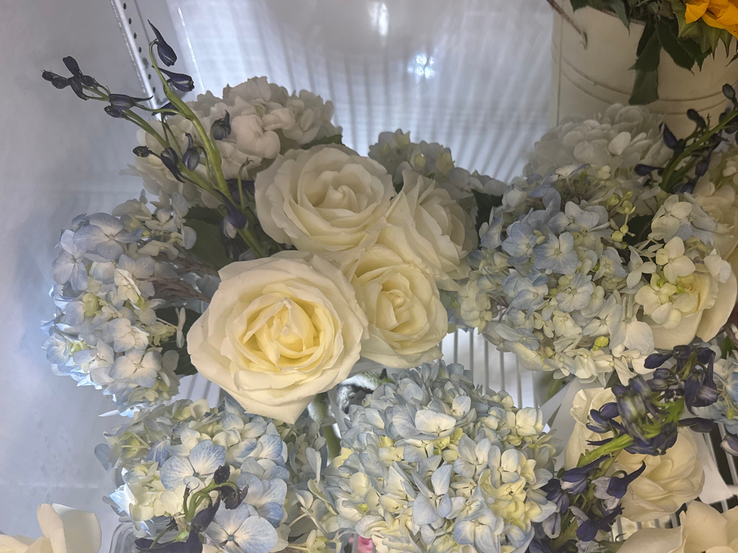 Simply Elegant Vase - Hydrangeas