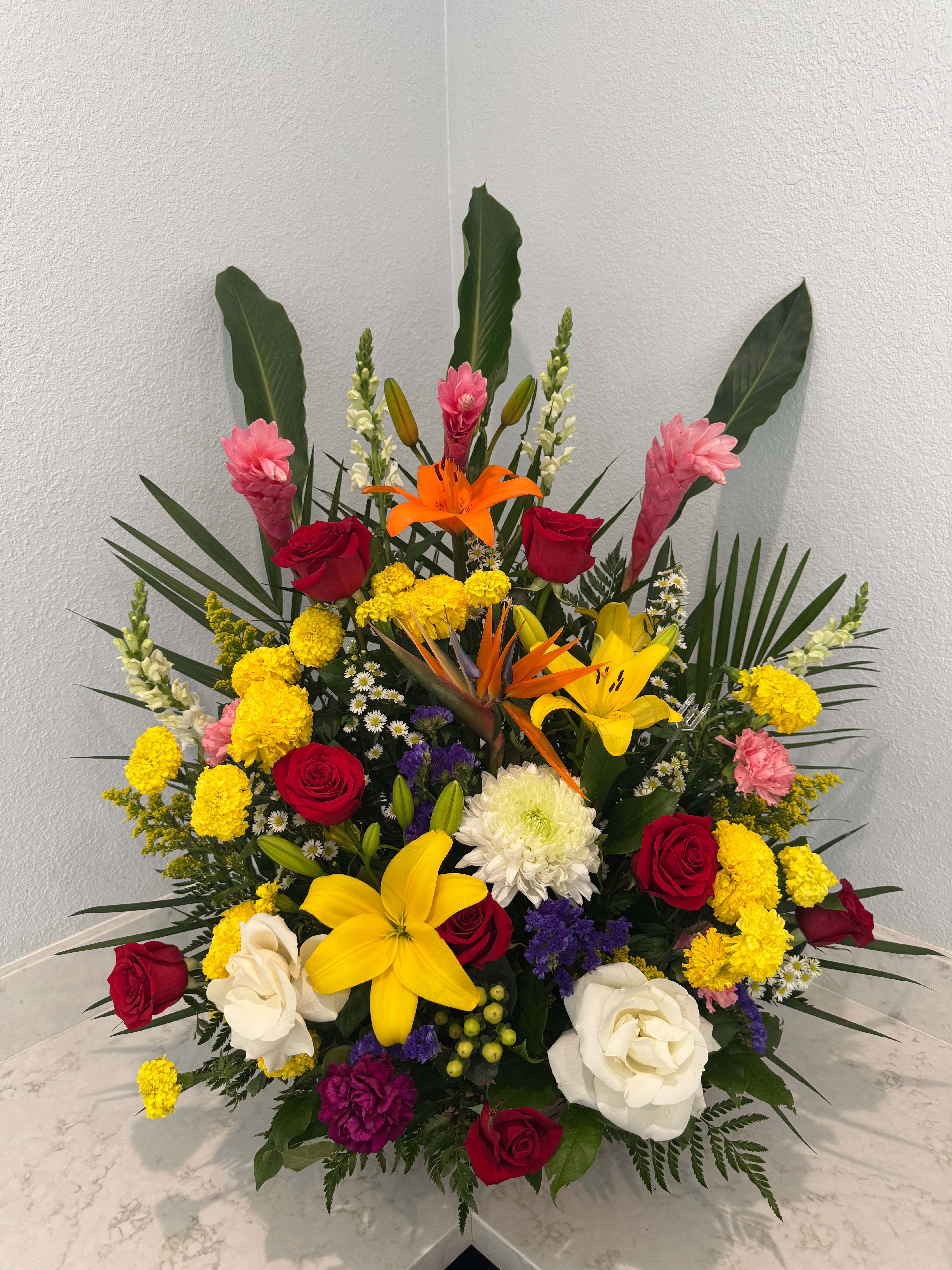 Tropical Bliss Basket Arrangement