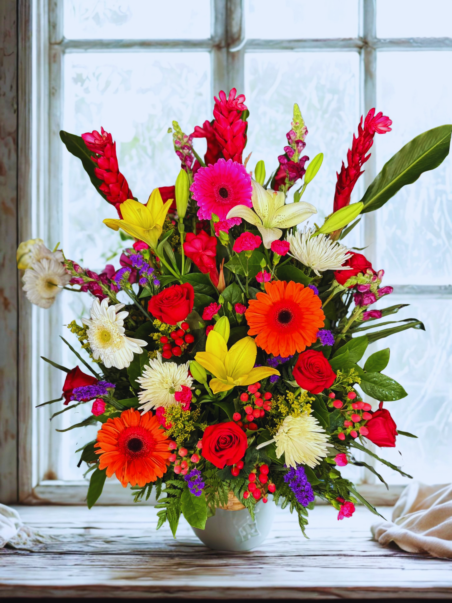 Tropical Bliss Basket Arrangement